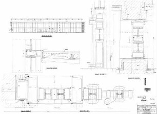 Pforzheim Hbf: Empfangsgebäude Straßenseitige Glasabschlußwand