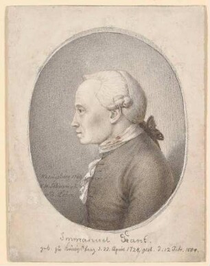 Bildnis Kant, Immanuel (1724-1804), Philospoh