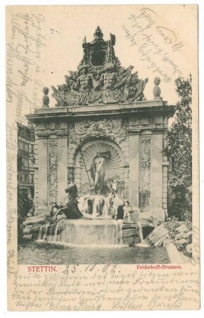 Stettin. Felderhoff-Brunnen.