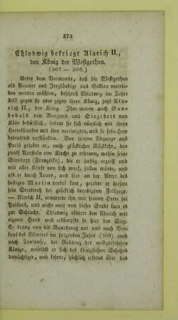 Chlodwig bekriegt Alarich II.