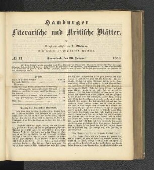 No. 17. 26. Februar 1853
