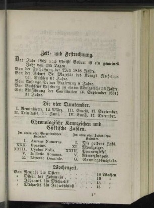 Zeit- und Festrechnung