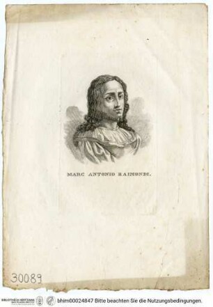 Raimondi, Marcantonio, Porträt