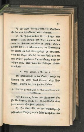 b. Des zweiten Prätors.