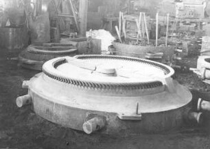 Herstellung eines Dampfturbinen-Leitschaufelkranzes (Maffei-Schwartzkopff-Werke GmbH) : Technikgeschichte | Maschinenbau | Kraftmaschinen | Dampfturbinen