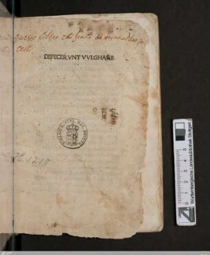 Confessionale "Defecerunt scrutantes scrutinio" : defecerunt volgare