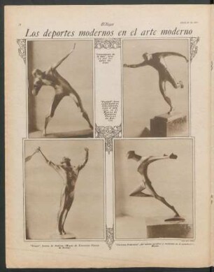 Los deportes modernos en el arte moderno