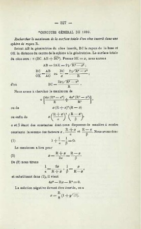 CONCOURS GÉNÉRAL DE 1899.