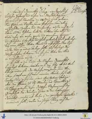 [fol. 21-45] Vita F. D. Ringii.