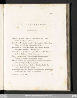 Die Vergeltung.