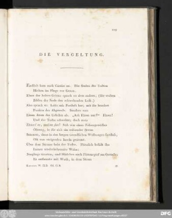 Die Vergeltung.