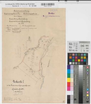 Heven (Witten), Zusammenlegung Heven, Bl.24 Urkarte I Querenburg Flur 3