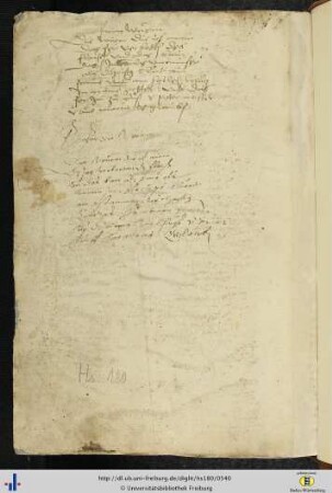 [268] Nachträge des 16. und 17. Jhs.: Wurmsegen.