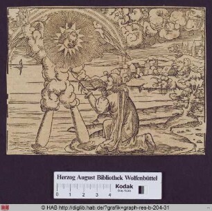 Offenbarung des Johannes, Johannes verschlingt das Buch (Offenb. 10, 8).
