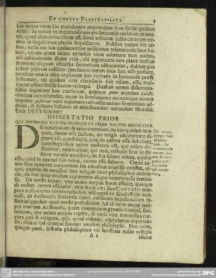 Dissertatio Prior Qua Sententia Illustr. Leibnitii Et Celeb. Wolffii Explicatur