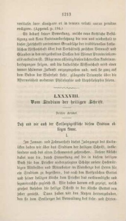 1213-1237 Vom Studium der heiligen Schrift : dritter Artikel