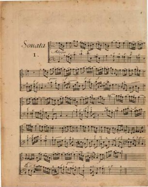Premier livre de sonates à violon seul avec la basse continue