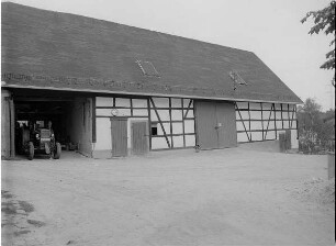 Dürrenuhlsdorf, Scheune, 1. H. 19. Jh., eines Vierseithofes