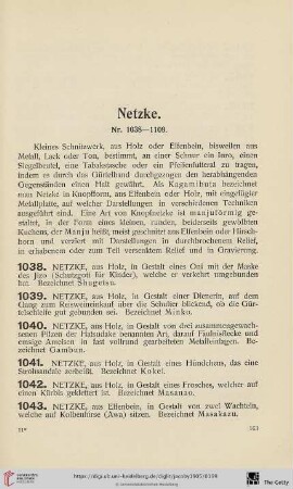 Netzke (Nr. 1038-1109)