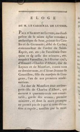 328-336, Éloge de M. le Cardinal de Luvnes.