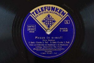 Messe in e-moll : 2. Satz: Gloria; 2. Teil / Anton Bruckner