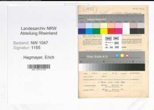 Entnazifizierung Erich Hagmayer , geb. 22.04.1901 (Abteilungsleiter)