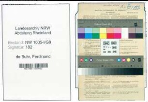Entnazifizierung Ferdinand de Buhr , geb. 14.06.1904 (Rechtsanwalt)