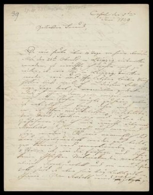Brief von Louis Spohr an Moritz Hauptmann