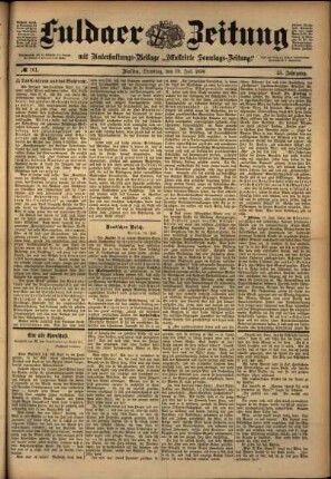 Ausgabe vom Dienstag, den 19. Juli 1898.