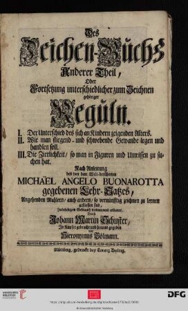Anderer Theil: Zeichen-Buch