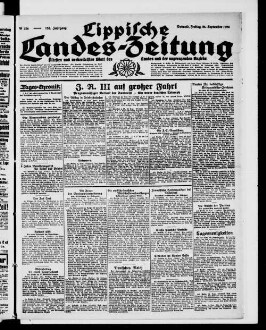 Lippische Landes-Zeitung : ältestes und weitverbreitetes Blatt des Landes und der angrenzenden Bezirke