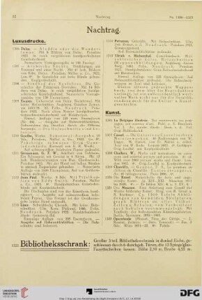 Nachtrag (Nr. 1306-1323)