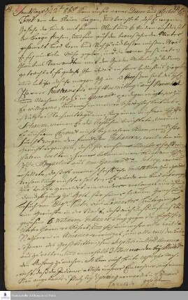 Tagebuch von Heinrich Melchior Mühlenberg.