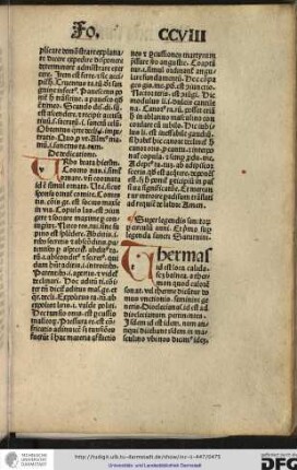 Super legendis sanctorum per circulum anni, et primo super legenda sancti Saturnini.