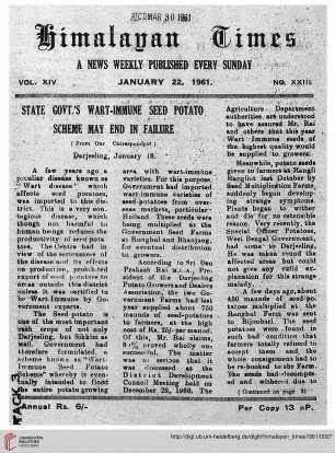 No. XXIII (22 January 1961)