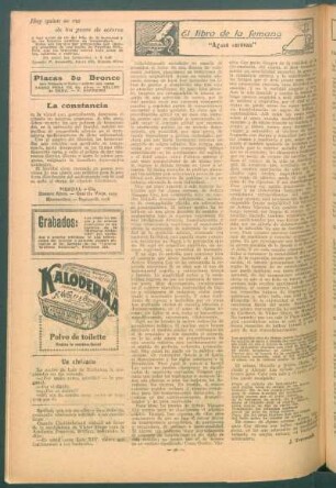 El libro de la semana : "Aguas serenas"