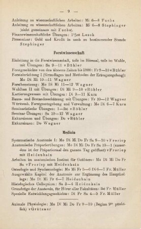 9, Forstwissenschaft