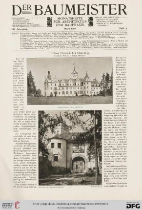 Schloss Steinach bei Straubing : Architekt: Prof. G. v. Seidl, München