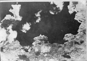 Bucht von Marsaxlokk in einem Aufklärungsfoto der italienischen Luftwaffe