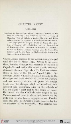 Chapter XXXIV: 1523-1525