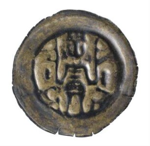 Münze, Brakteat, 2. Hälfte 13. Jh.