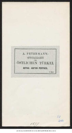 Specialkarte der östlichen Türkei