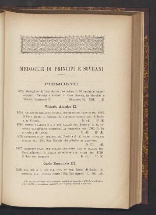 Medaglie di principi e sovrani