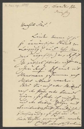 Brief an Antonie Haller : o.D.
