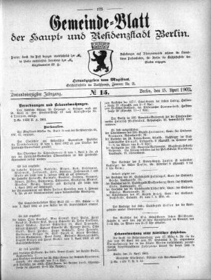 1902,15: No. 15, 13. April 1902