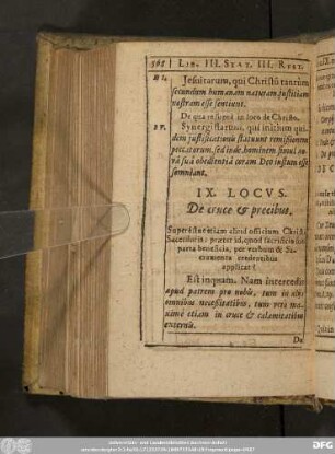IX. Locus. De cruce & precibus.