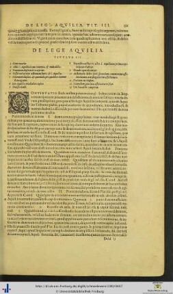 Titulus III. De Lege Aquilia.