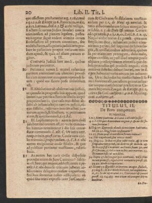 Titulus II. De Foro competenti