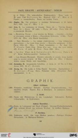 Graphik (Nr. 1350-1464)