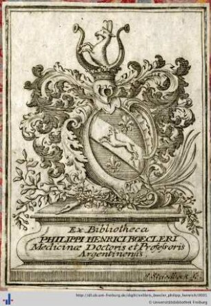 [Provenienz]: Boecler, Philipp Heinrich